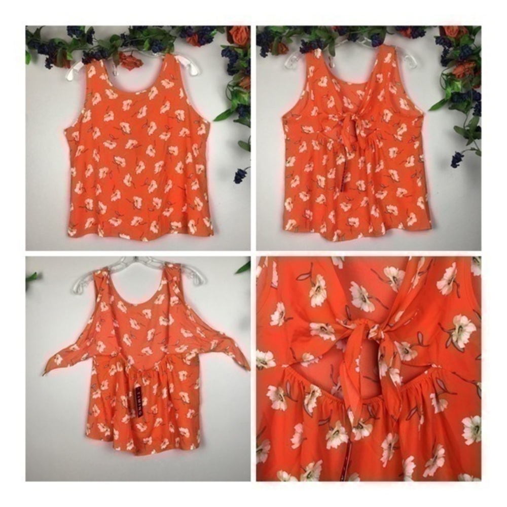 NWT TIMING Sleeveless Open Back Top Shirt Tank Medium